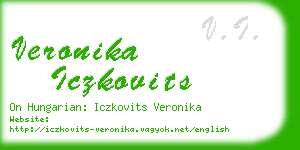 veronika iczkovits business card